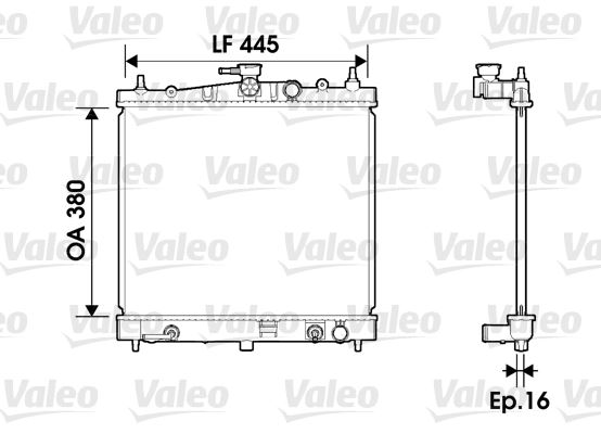 RADYATOR 03-11 MICRA.K12 1.2-1.4 16V +O.S. 06-08 NOTE 1.6 16V